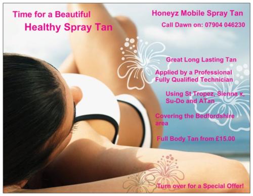 Honeyz Mobile Spray Tan Northampton